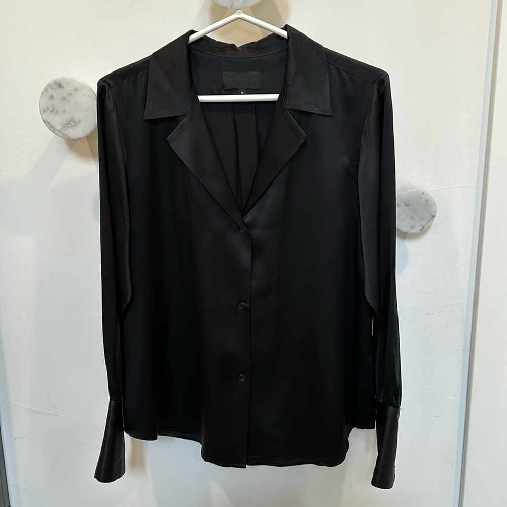 Nili Lotan Silk Pajama style Blouse